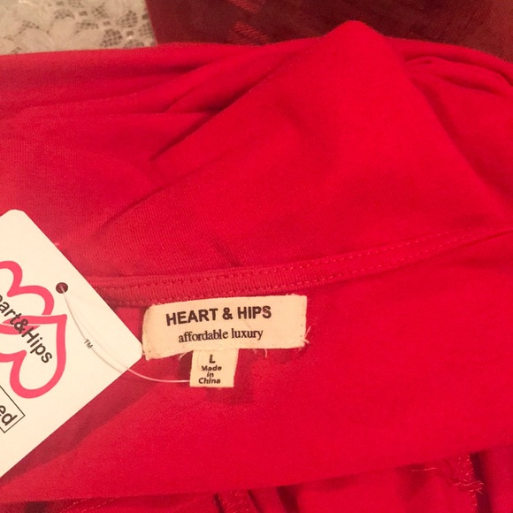 HEART HIPS Red dress Spandex - Picture 4 of 4